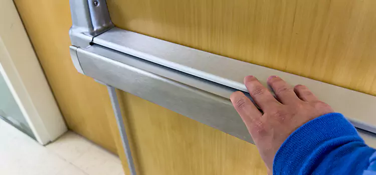 Installing a Push Bar on a Door East Hill-Meridian